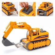 LNGOOR Kids Electronic Piggy Bank Excavator with Password or Fingerprint Lock for Children Boys Girls