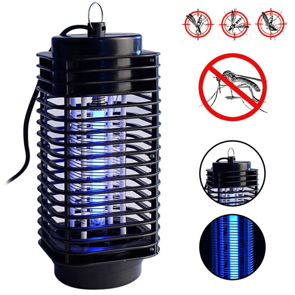 LNGOOR LED Flying Bug Traps Light Electric Mosquito Killer Pest Kill Lamp Outdoor Home, 110V