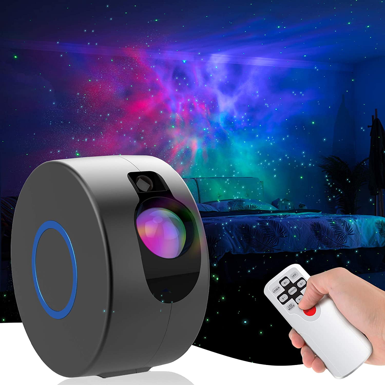 Led Light Projector LNGOOR LED Galaxy Starry Night Projector Light Starry Night Light for ...