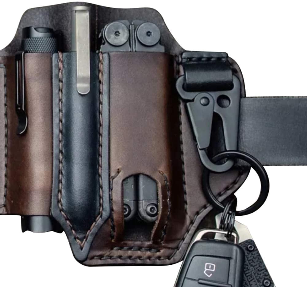 LNGOOR Leather Sheath for Leatherman Multitool Sheath EDC Pocket ...