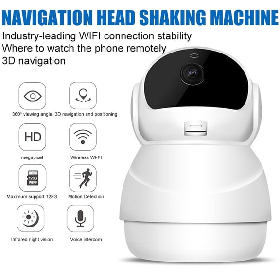 LNGOOR Little Snowman 1080P HD 3D Panoramic Navigation Machine 1080P HD WiFi Infrared Night Vision