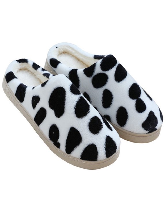 Men's and Women's Winter Warm House Slippers Plush Indoor Bedroom Shoes Memory Foam Slippers with Fuzzy Plush Wool-Like Lining