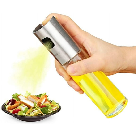 LNGOOR Olive Oil Sprayer Mister,Food-grade Glass Bottle Oil and Vinegar Dispenser for BBQ, Making Salad, Cooking, Kitchen Baking, Roasting, Grilling,Frying