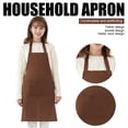 thumbnail image 1 of LNGOOR Professional Grade Apron for Kitchen, Grill, and BBQ(Brown), 1 of 8