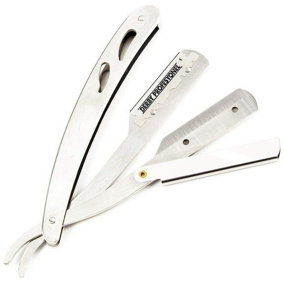 LNGOOR Professional Straight Edge Razor, Straight Razor-Close Shaving Men's Manual Shaver-Disposable Straight Razor Blades-Straight Razor Kit