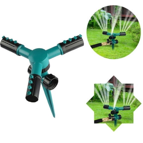 LNGOOR Rotating Impulse Sprinkler Garden Lawn Grass Watering System Water Hose Spray