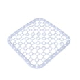 thumbnail image 1 of LNGOOR Silicone Sink Protector, Rear Drain Kitchen Sink Mats Grid Accessory,Folding Non-slip Sink Mat for Bottom of Farmhouse Stainless Steel Porcelain Sink Mat-White, 1 of 5