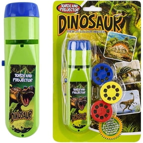 LNGOOR Slide Projector Torch Projection Light Small Torches lamp Flashlight Educational Learning Bedtime Night Light (Dinosaur)