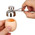thumbnail image 1 of LNGOOR Stainless Steel Egg Topper Cutter Shell Opener Boiled Raw Egg Open Scissors Tool, 1 of 5