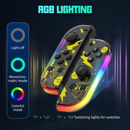 LNJLAN Joypad Oled Lite L/R Joy Controller with Dual Vibration Gamepad YUZU