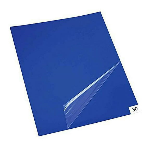 LNKOO 1 mat/Box, 30 Layers per Pad, 18" x 36", 4.5 C Blue Sticky mat, Cleanroom Tacky Mats/PVC Sticky Mats/Adhesive Pads, Used for Floor (for Home/Laboratories/Medical Offices use)