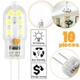 thumbnail image 1 of LNKOO 10-Pack G4 LED Bulb 12V JC G4 Bi Pin Bulb G4 20W Halogen Bulb Replacement 3000K for Landscape Ceiling Under Counter Puck Lighting-Clear Cover, 1 of 7