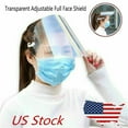 thumbnail image 1 of LNKOO 10 Pcs Safety Reusable Full Face Shield Clear Flip-Up Visor Shop Industry Dental Oil Dust Proof, 1 of 9