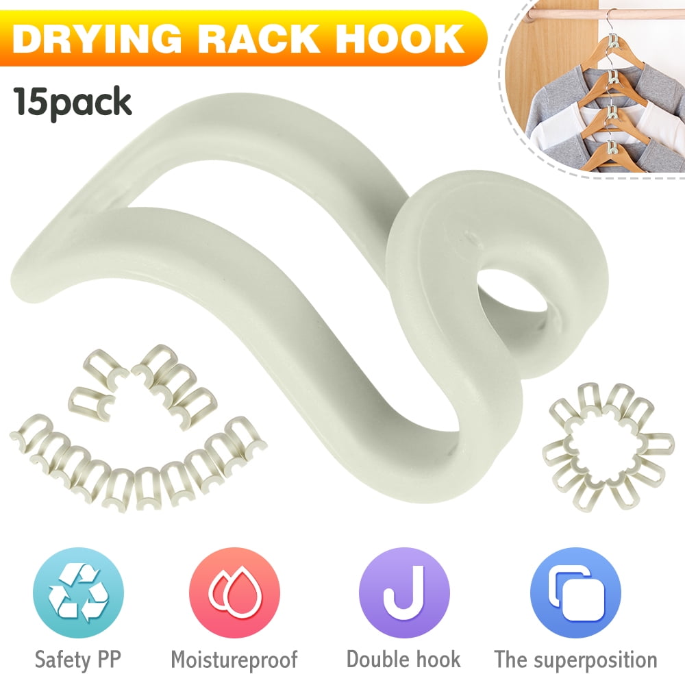 LNKOO 15 Pack Clothes Hanger Connector Hooks, MultiLevel Cascading