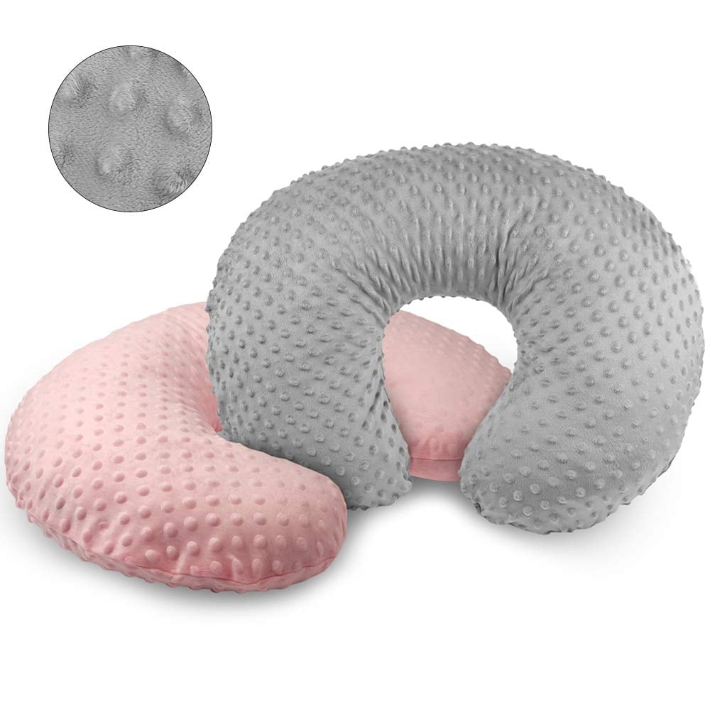 Babyhug 100% Cotton Feeding Pillow with Nursing Cape Polka Dots - Blue