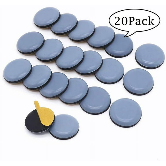 LNKOO 20-Pack 1" Reusable Furniture Mover Slider, Furniture Moving Pads, Carpet Sliders, Ideal for Moving Large Furniture: Sofa,Bed,Desk,Chair,etc.