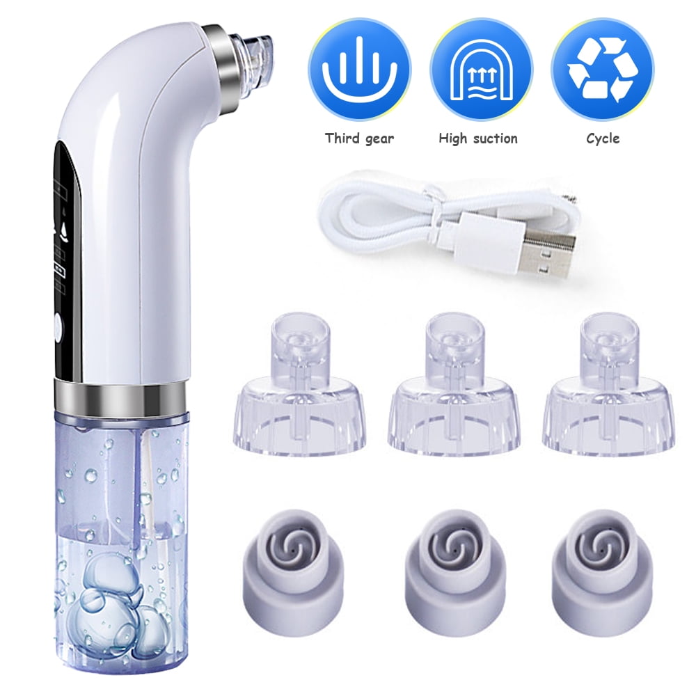 LNKOO 2021 Newest Blackhead Remover Pore Vacuum , Electric Acne Comedone Whitehead Extractor Tool with 3 Suction Power & 6 Probes, USB Rechargeable, Blackhead Vacuum for Women & Men