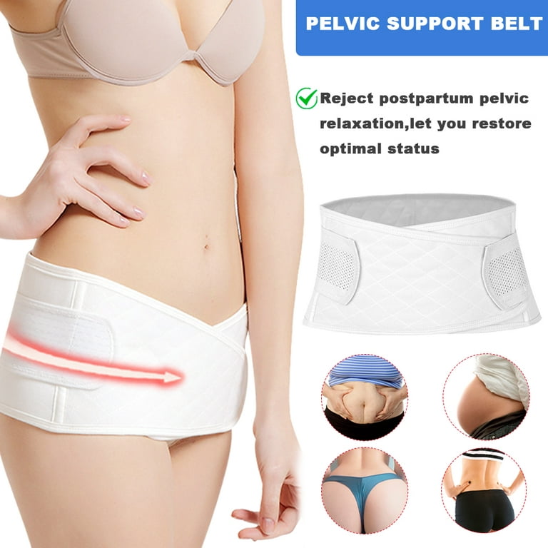 LNKOO 3 In 1 Postpartum Support Recovery Belly Waist Pelvis Belt Body, M L  XL Size Postpartum Support Band Belly Wrap Girdle 