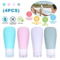 thumbnail image 1 of LNKOO 4 PCS Silicone Travel Bottles, Leak Proof Squeezable Refillable Travel Accessories Toiletries Containers Travel Size Cosmetic Tube for Shampoo Lotion Soap Liquids, 1 of 7