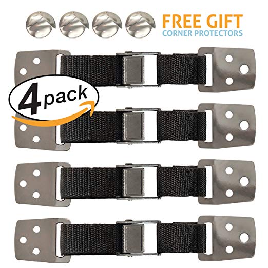 LNKOO 4 Park TV and Furniture Anti-Tip Straps Heavy Duty Strap and All Metal Parts | All Flat Screen TV/Furniture Mounting Hardware Included, Furniture Anchors for Baby Proofing with Free Gift - image 1 of 8