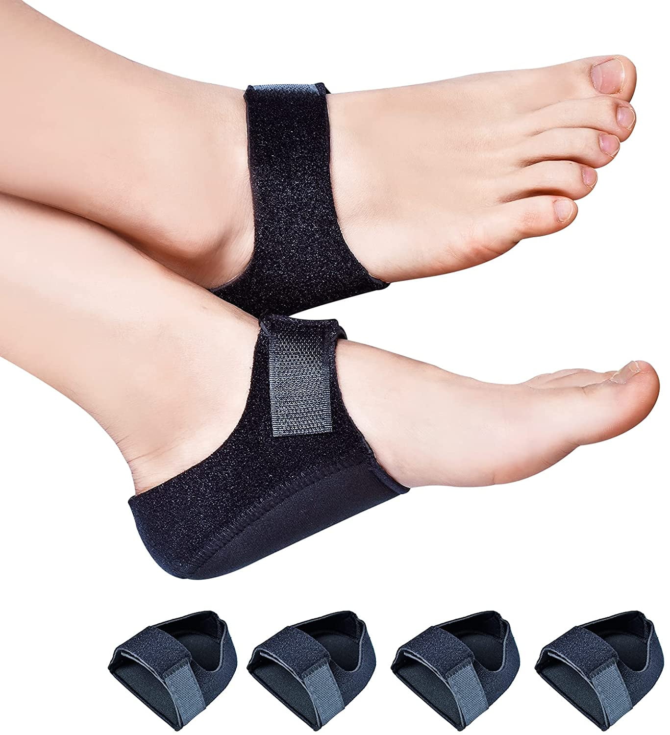 Buy Welnove 2PCS Heel Protectors, Heel Sleeves Pads, Heel Pads Cushion, Heel  Support for Relieving Heel Pain from Plantar Fasciitis - Heel Spur  -Tendinitis- Cracked Heels Online at Low Prices in India -