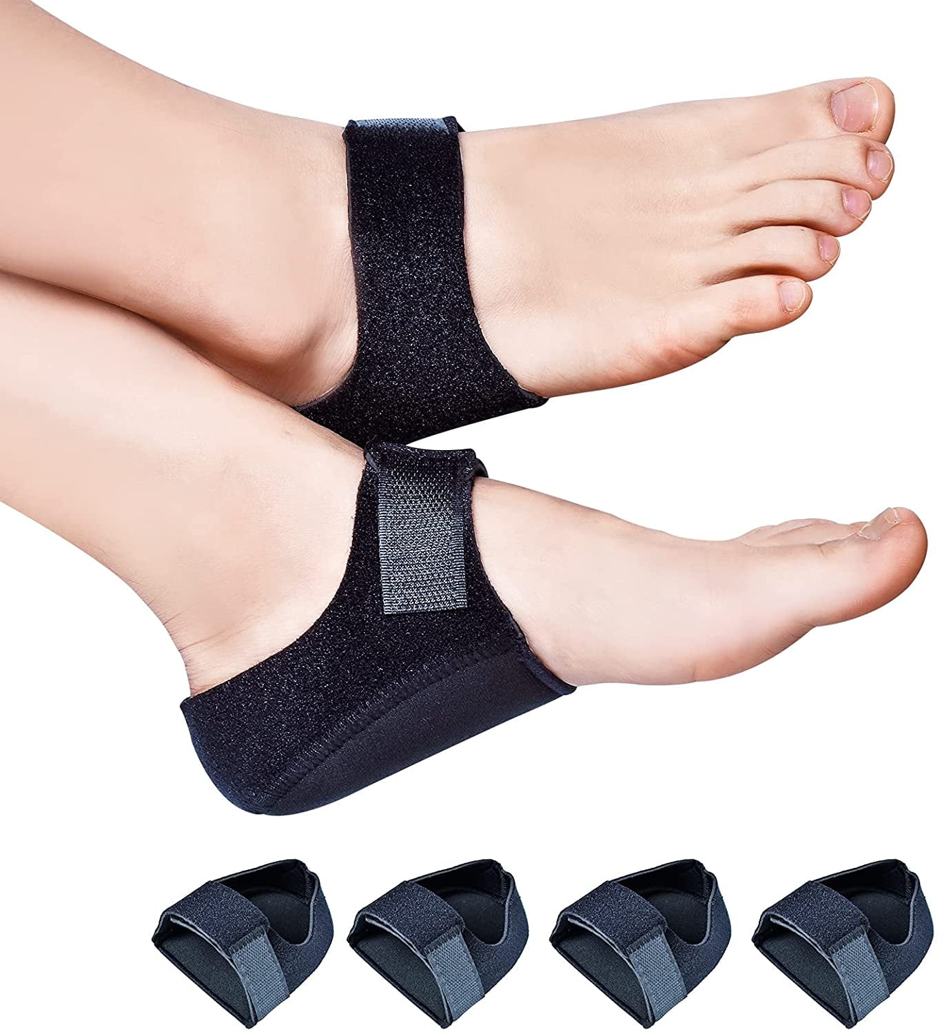 Buy Gel Heel Cups Plantar Fasciitis Inserts - Silicone Heel Cup Pads for  Bone Spurs Pain Relief Protectors of Your Sore or Bruised Feet Best Insole  Gels Treatment Pack of 2 Online