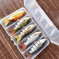 thumbnail image 1 of LNKOO 5PCS Fishing Lures for Bass Trout Segmented Multi Jointed Swimbaits Slow Sinking Swimming Lures Freshwater Saltwater Bass Fishing Lures Kit Lifelike, 1 of 8
