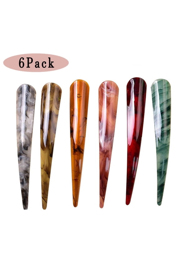 6 Pack Large Long Alligator Hair Clips for Styling Salon Sectioning, 5 inch Rust-Proof Durable Non-Slip Duckbill Metal Clips for Women Thick and Thin Hair