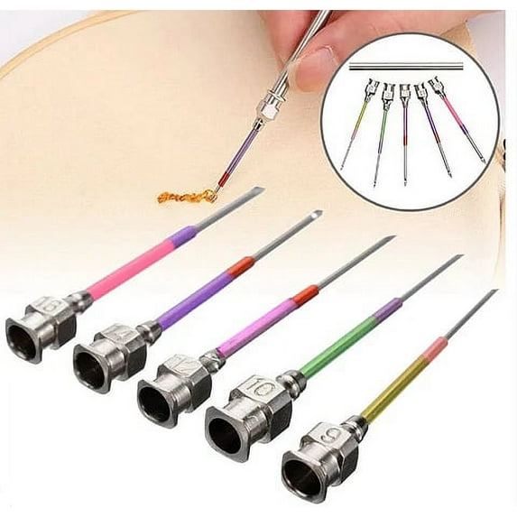 LNKOO 8Pcs/Set Embroidery Stitching Punch Needles Felting Punch Needles Embroidery Poking Cross Stitch Tools Crochet