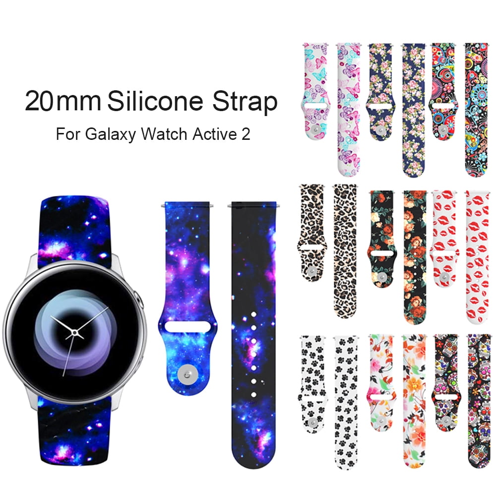 LNKOO 9 Colors Bands Compatible with Samsung Galaxy Watch Active Galaxy Watch Active 2 40mm 44mm Galaxy Watch 3 41mm Galaxy Watch 42mm 20mm Soft Silicone Sport Strap with Quick Release Walmart Busines...