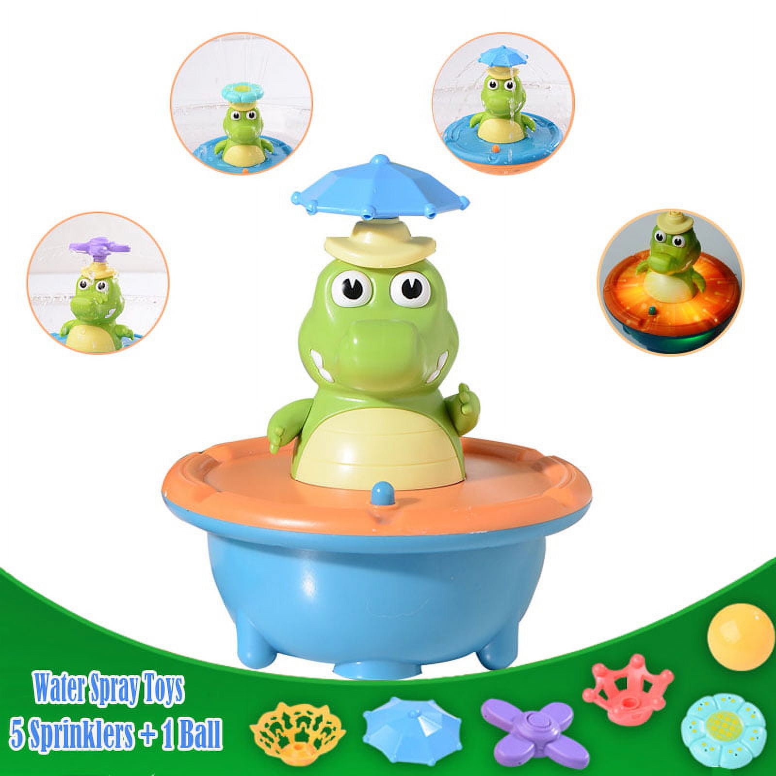 LNKOO Baby Bath Toys, Baby Toys Crocodile, Light Up Bath Toys