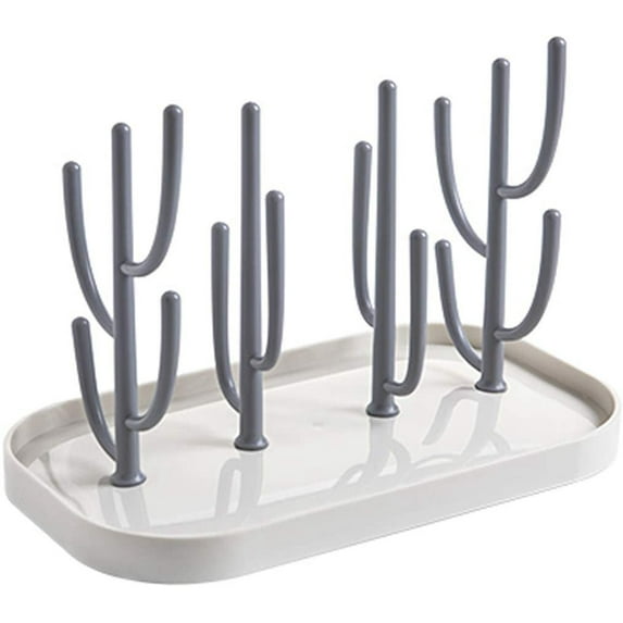 LNKOO Baby Bottle Drying Rack Small Portable Bottle Cleaning Dryer Holder Storage Tree Shape Rack for Nipple Feeding Cups Drying Rack Pump Parts Accessories Removable