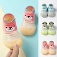 thumbnail image 1 of LNKOO Baby Boy Girls Toddlers Socks Shoes Rubber Sole Non-Skid Indoor Floor Slipper Breathable Warm Soft Fur Inner Shoes Socks Baby Toddler Sock Shoes with Soft Soles(Yellow20/21), 1 of 7