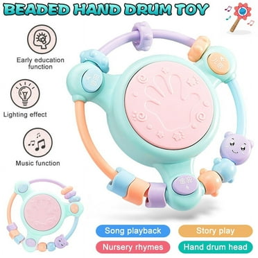 LNKOO Baby Musical Toys,Musical Keyboard Drum Set,Baby Drum Musical Toy with Music and Lights,Infant Early Educational Development Toys for Toddler and Babies Birthday Christmas Gifts