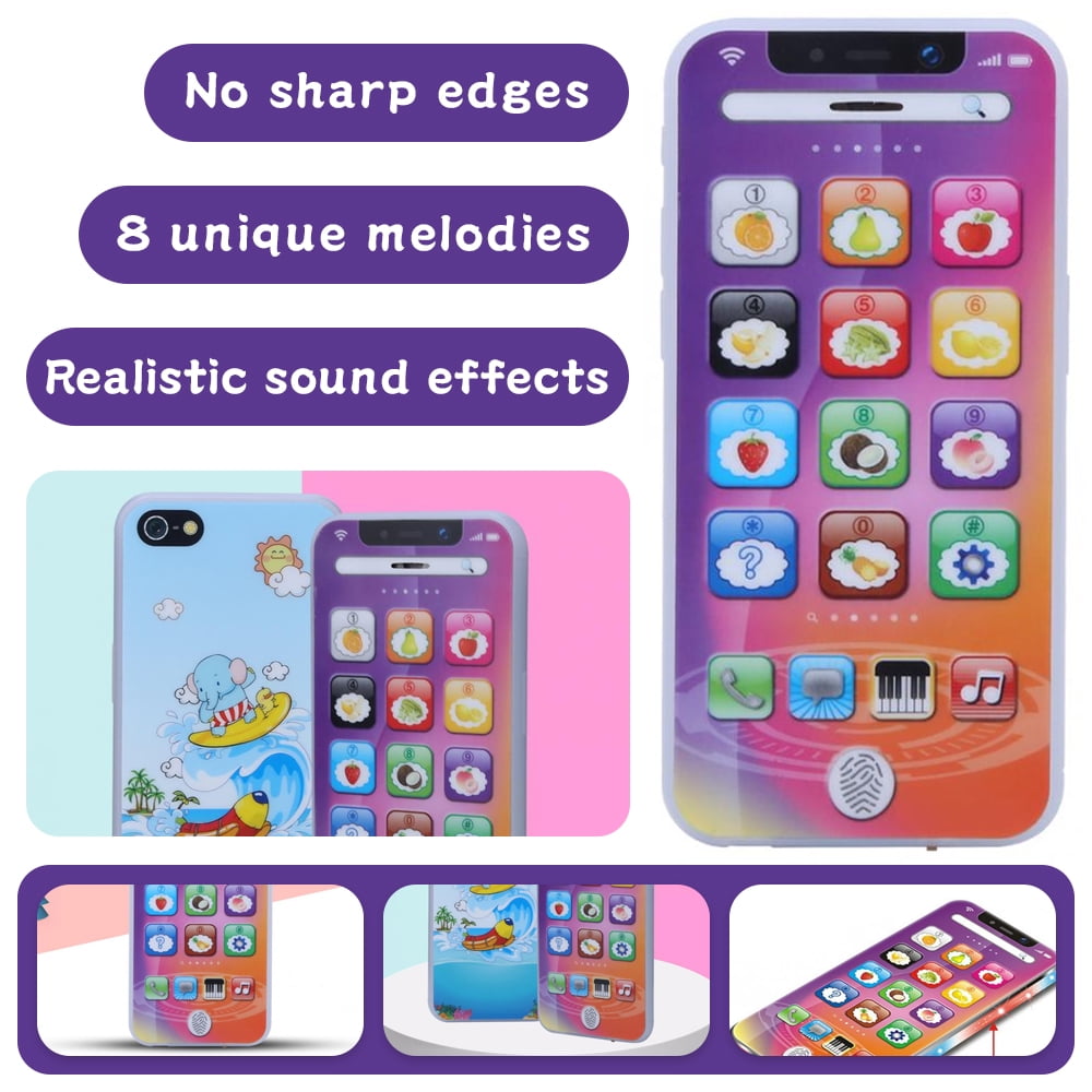 Baby Phone with Music &Light Educational Learning Toy Toddler Kids 18  Functions