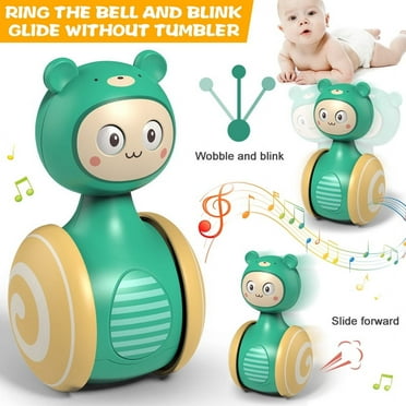 LNKOO Baby Toys, Roly Poly Toys for 6 Month Babies Developmental Tumblers for 1 2 3 Year Old Girls & Boys Early Educational Infant Teething Toys Chick Shape with Small Bell