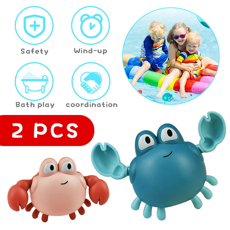 2pcs Baby Bath Toys Swimming Pool Cartoon Animal Water Toys For