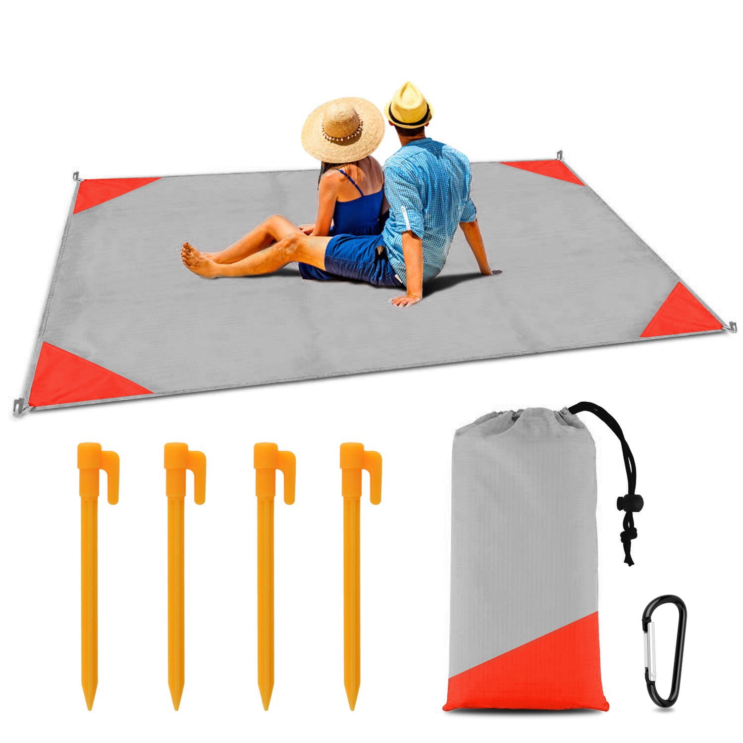 Oversize Sand Free Beach Mat Waterproof Camping Beach Blanket Pocket Picnic Mat Portable - Buy