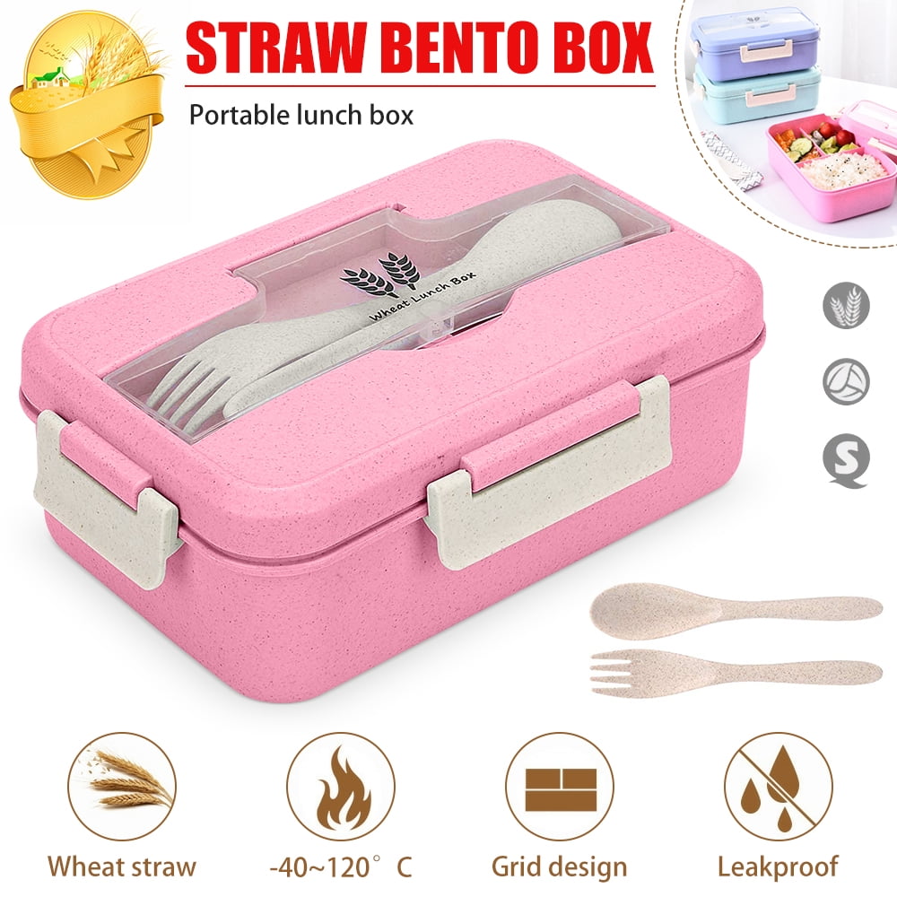 LNKOO Bento Lunch Box for Kids & Adults with Spoon-Fork Meal Prep