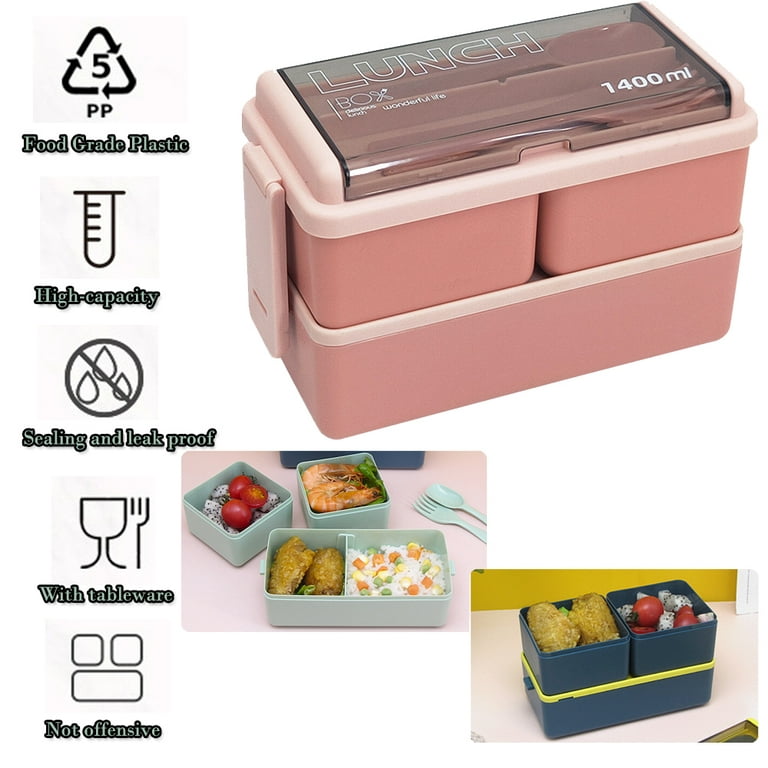 Bento box meal prep containers, Leak Proof Lunch Box