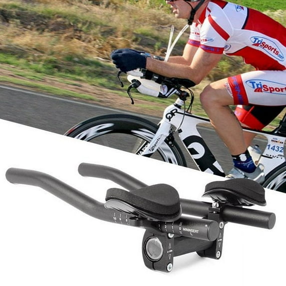 LNKOO Bicycle Rest Handlebar Time Trial Bike Handlebar Cycling TT Bar Triathlon Aero Bar for Road Bike or Mountain Bike 31.8mm Clamps