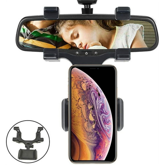 LNKOO Car Mount / Car Rearview Mirror Mount Truck Auto Bracket Holder Cradle for iPhone 7/6/6s plus, Car Mount Holder Car Rearview Mirror Mount Holder Truck Auto Bracket Holder Cradle(Black)