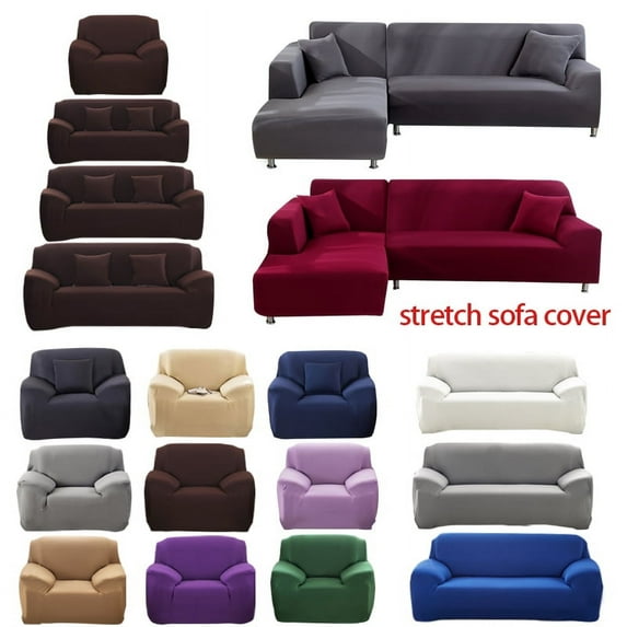 LNKOO Chair Sofa Slipcover – Super Stretch Spandex Non Slip Soft Couch Sofa Cover Washable Furniture Protector with Non Skid Foam and Elastic Bottom for Kids Pets