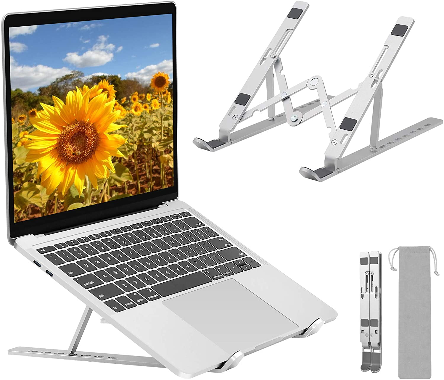 LNKOO Computer Stand for Laptop, 7 Angles Adjustable Portable Laptop ...