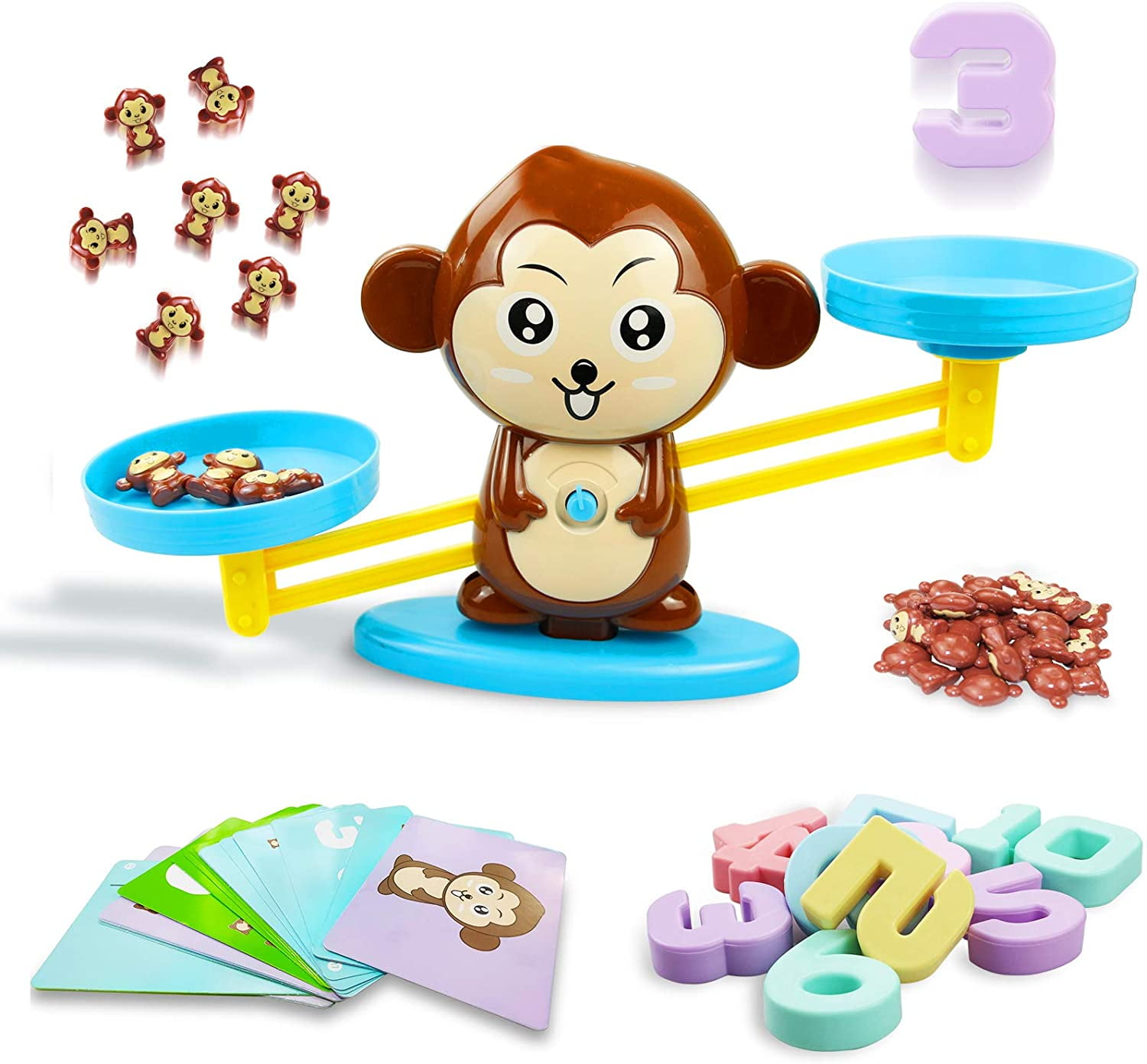 LNKOO Counting Toys Monkey Balance Montessori Educational STEM