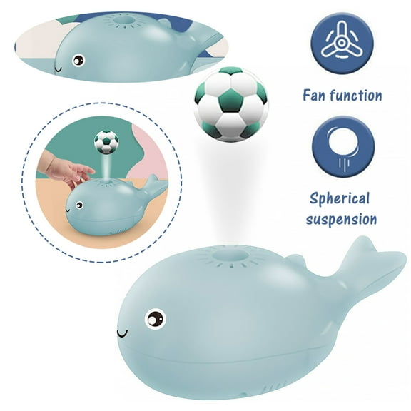 LNKOO Creative Floating Ball Whale Bladeless Fan Toy, USB Charging Fan Toy, Cute Whale Shape Summer Cooling Fan Toy, Portable Hand Held Fan for Boys Girls Kids Children 3-8 Years Old