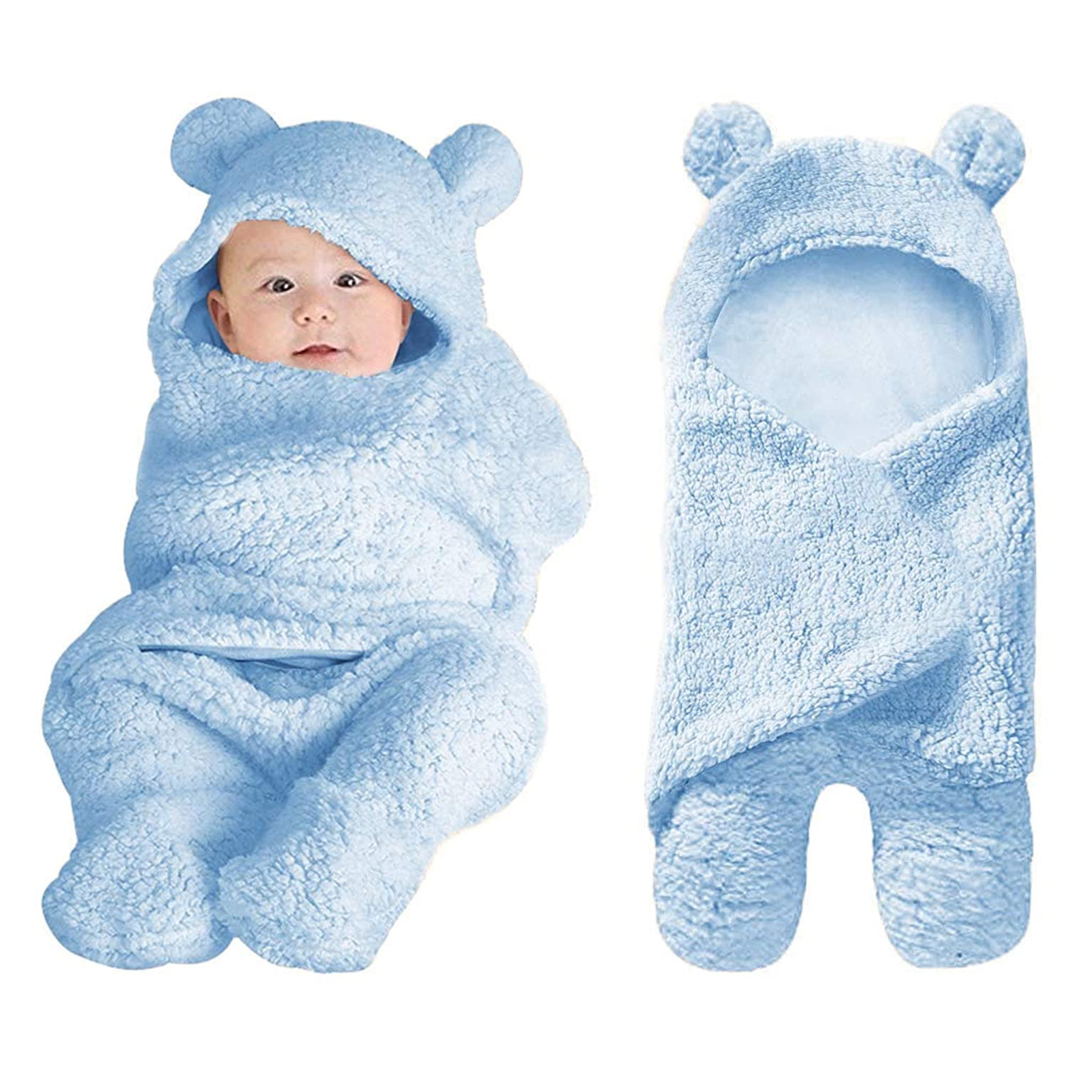LNKOO Cute Baby Items Newborn Plush Nursery Swaddle Blankets Soft
