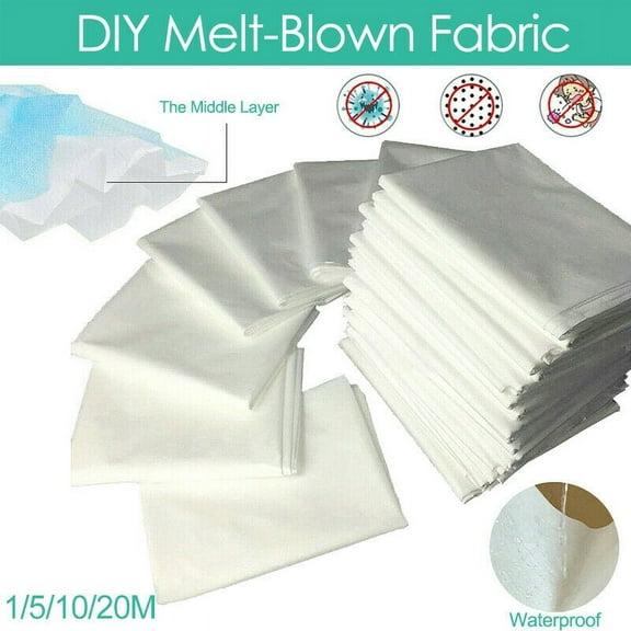 LNKOO DIY Melt-Blown Nonwoven Fabric FACE Fusible Craft Filter Interlining 5M