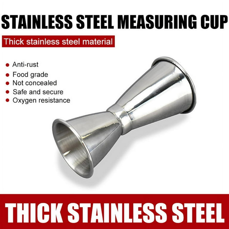 LNKOO Double Jigger Cocktail Jiggers Barware Alcohol Measuring Tool,18/8  Stainless Steel,Home Bar Supply Tools Measuring Jigger Cocktail  Professional Bartender 