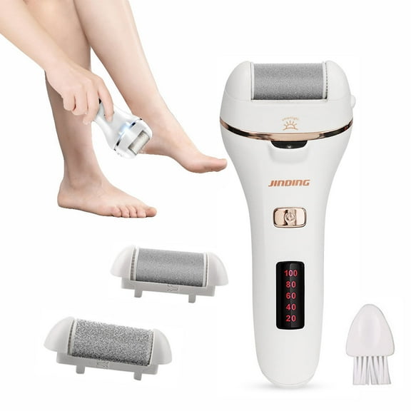 LNKOO Electric Foot Coarse and fine sanding head Peel Peeling Waterproof Foot File Rechargeable Pedicure Tool Cracked Heels and Dead Skin
